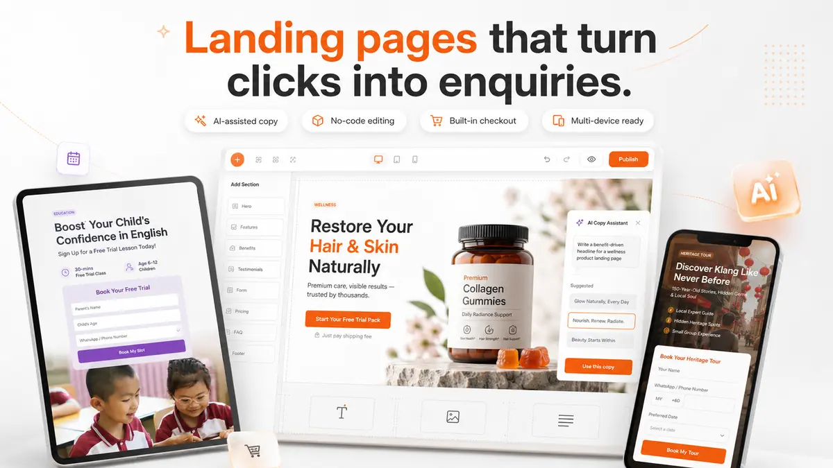 Landing pages in AdsHelper